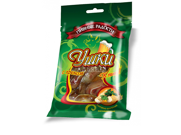 Уши свиные с хреном "Пивные радости" (100гр) в Ивантеевке