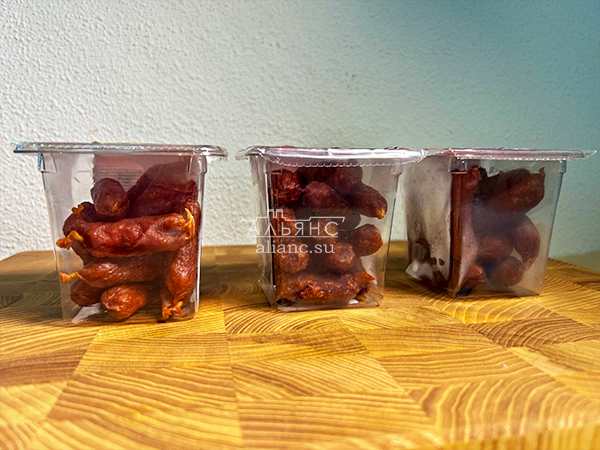 Колбаски МИНИ со вкусом аджики с/к (100 гр) в Ивантеевке