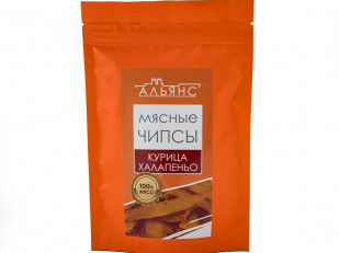 САМУРАЙ ТЕРИЯКИ (паутинка из дикого лосося) 100 гр: Мясо (АЛЬЯНС) вяленое курица с халапеньо (50 гр)