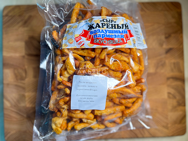Жареный сыр "ВКУСНЯШКА" со вкусом пармезан (500 гр) в Ивантеевке