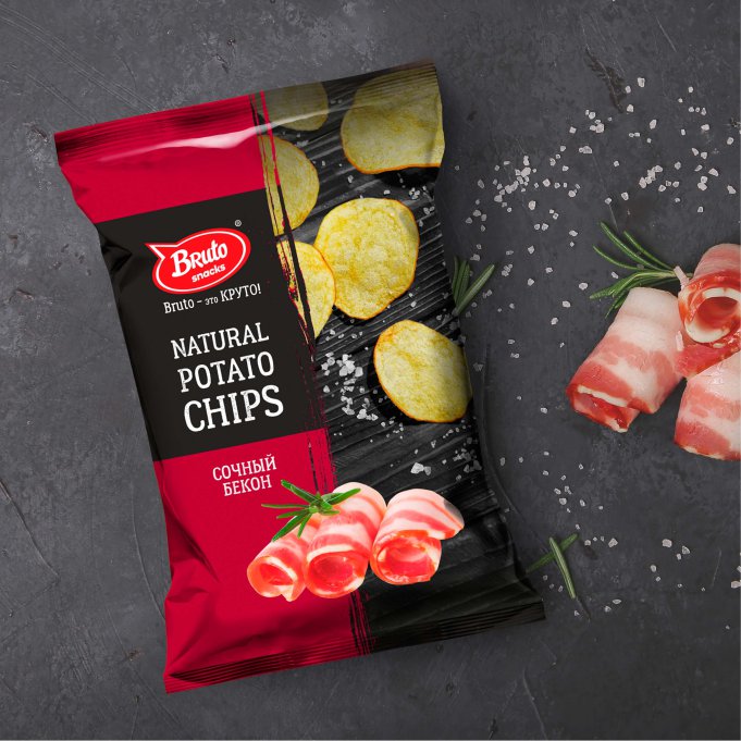 Картофель «Бруто» со вкусом бекона 130 гр. в Ивантеевке