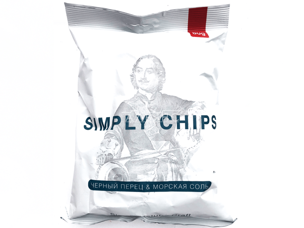 Картофельные чипсы "Simple chips" Морская соль и черный перец 80 гр. в Ивантеевке