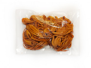 Корюшка вяленая с икрой: Кальмар щупальца (мелкие) холодного копчения